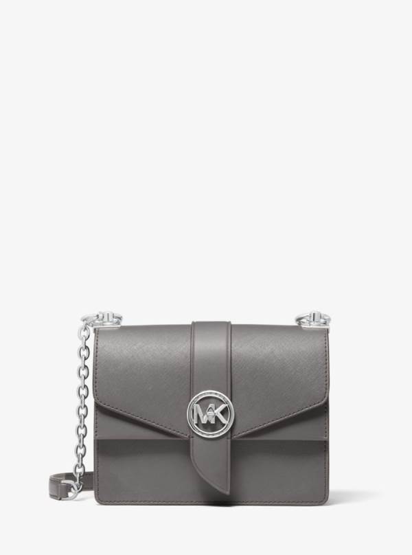 Damske Spojková Taška Michael Kors Greenwich Small Saffiano Leather Siva - Kabelky Michael Kors Vypredaj | FKWCT-3160